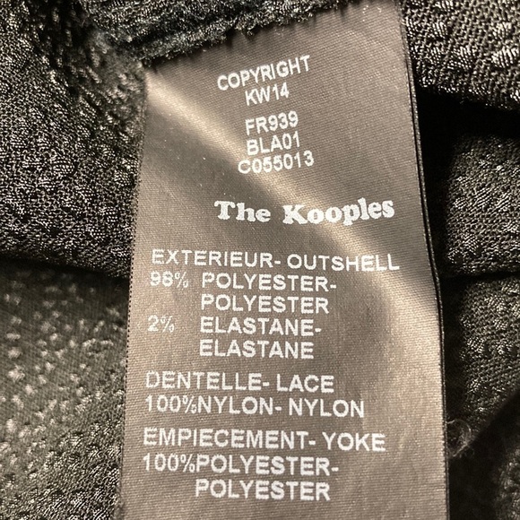 The Kooples Black Crepe and Lace Dress - Picture 12 of 16